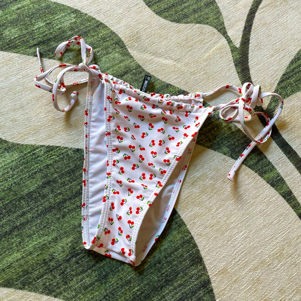 PLT Cherry Print Tie Up Swim Bottom